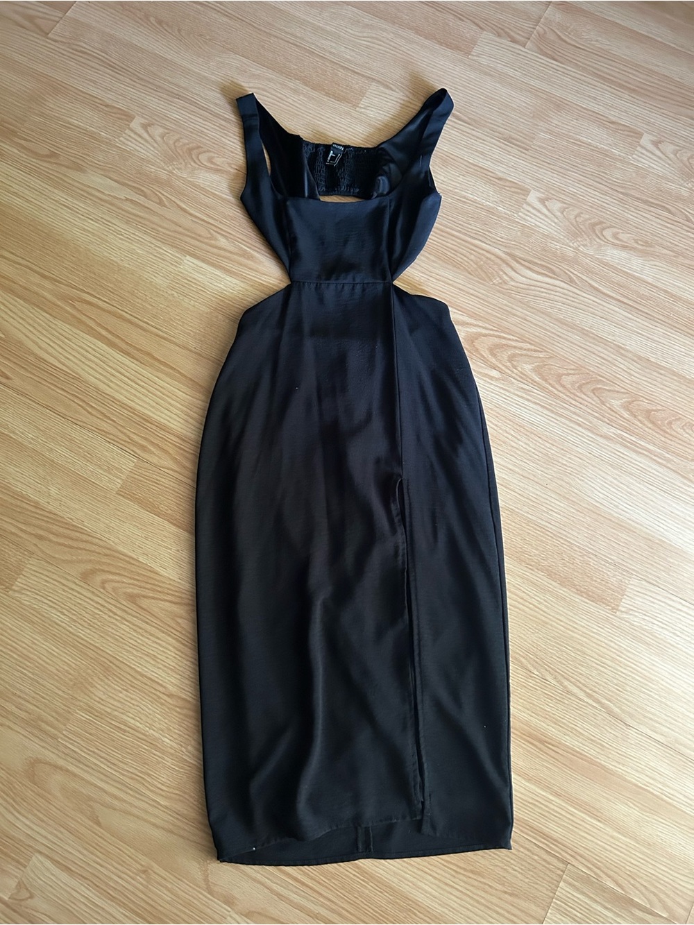 Forever 21 Black Side Cut Outs Maxi Dress Small